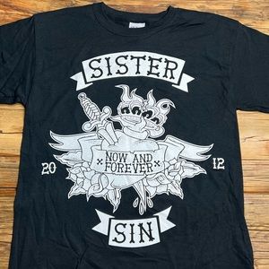 SISTER SIN Dead Stock Band Tee Shirt